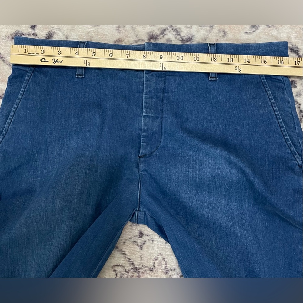 Frank & Eileen Cropped Ankle Jeans in Blue Denim - Picture 6 of 11